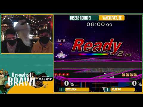 MattC (Fox) Vs. Saturn (Samus)  - Losers Round 3 - Brewhall Brawl #10 (Vancouver Local)21:20