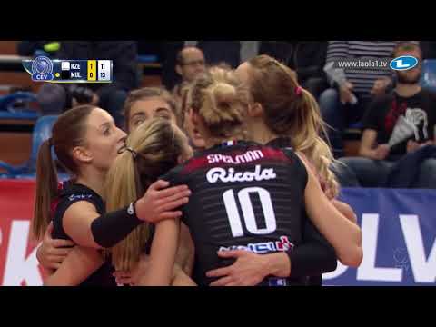 Wonderful kick in defense didn't bring Developres SkyRes RZESZOW the point | #CLVolleyW