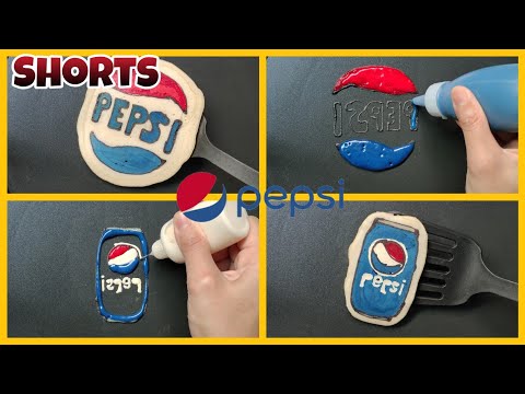 Shorts - PEPSI Brand Pancake art - Beverage Logo Pancake Art