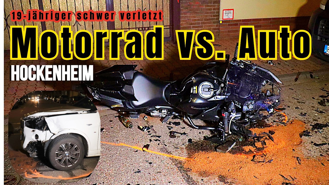 19-jähriger Motorradfahrer bei Unfall in Hockenheim schwer verletzt