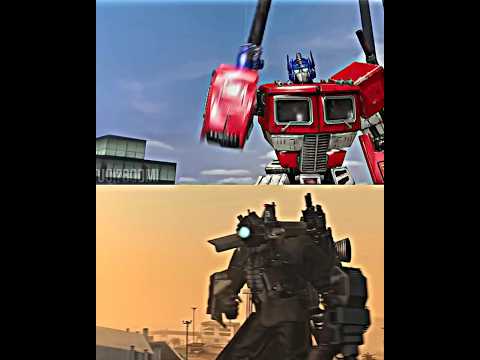 optimus prime x Titan cameraman l skibidi toilet reference #skibiditoilet #cameraman #transformers