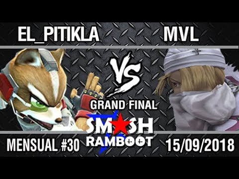 [SmashxRamboot #30] El_Pitikla (Palutena, Fox) Vs. MVL (Sheik) Grand Final