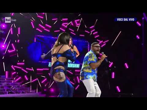 Gabriele Cirilli e Francesco Paolantoni imitano Elettra Lamborghini e Rocco Hunt