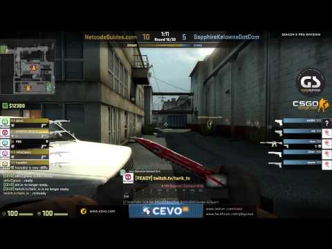 CEVO-Pro CS:GO Season 5: NetcodeGuides.com vs. SapphireKelownaDotCom - Week 2:1 on de_train
