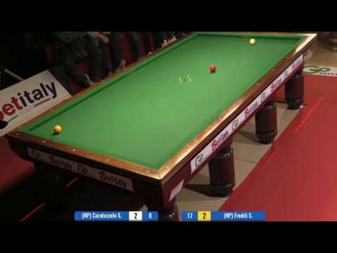 FREDDI vs CARATOZZOLO - (ultimo set) 4^PROVA BILIARDO  BTP 2017 FIRENZE
