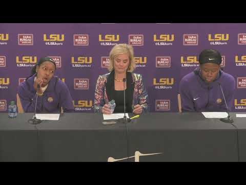 LSU Kim Mulkey, Khayla Pointer, Faustine Aifuwa after tough loss to No.1 South Carolina