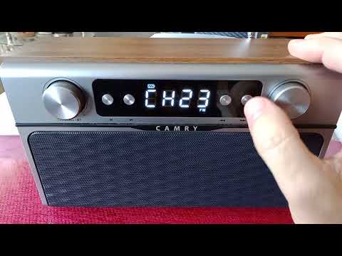 Radijas su Bluetooth Camry CR-1183, Rudos spalvos video