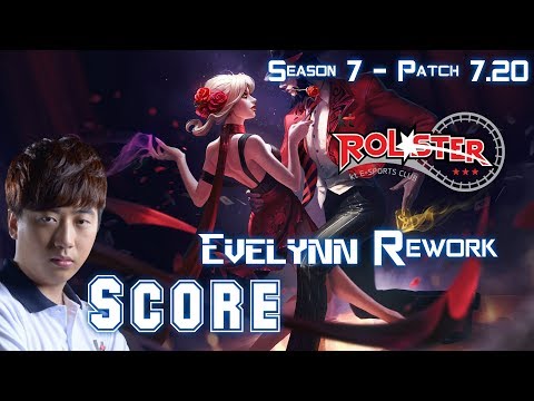 KT Score EVELYNN REWORK vs LEE SIN Jungle - Patch 7.20 KR Ranked