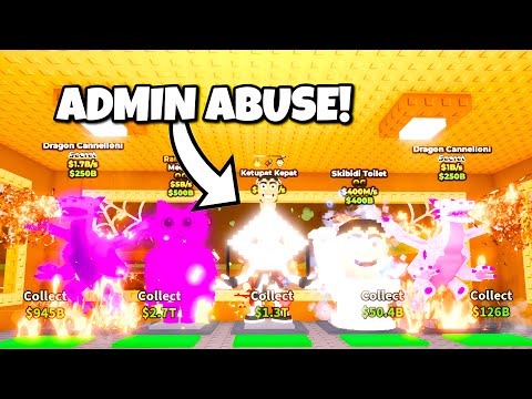 STEALING THE RAREST ITEMS EVER DURING ADMIN ABUSE! + NEW UPDATE! Steal a Brainrot ROBLOX!