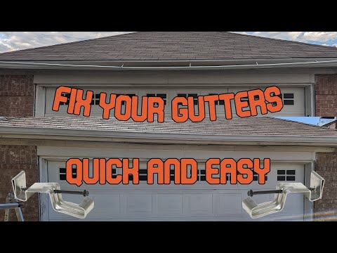 Fix Your Gutter with 5 in. Aluminum Hidden Gutter Hanger with Screw
