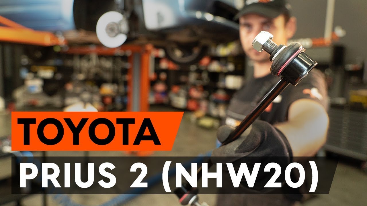 Jak wymienić łącznik stabilizatora przód w Toyota Prius 2 - poradnik naprawy