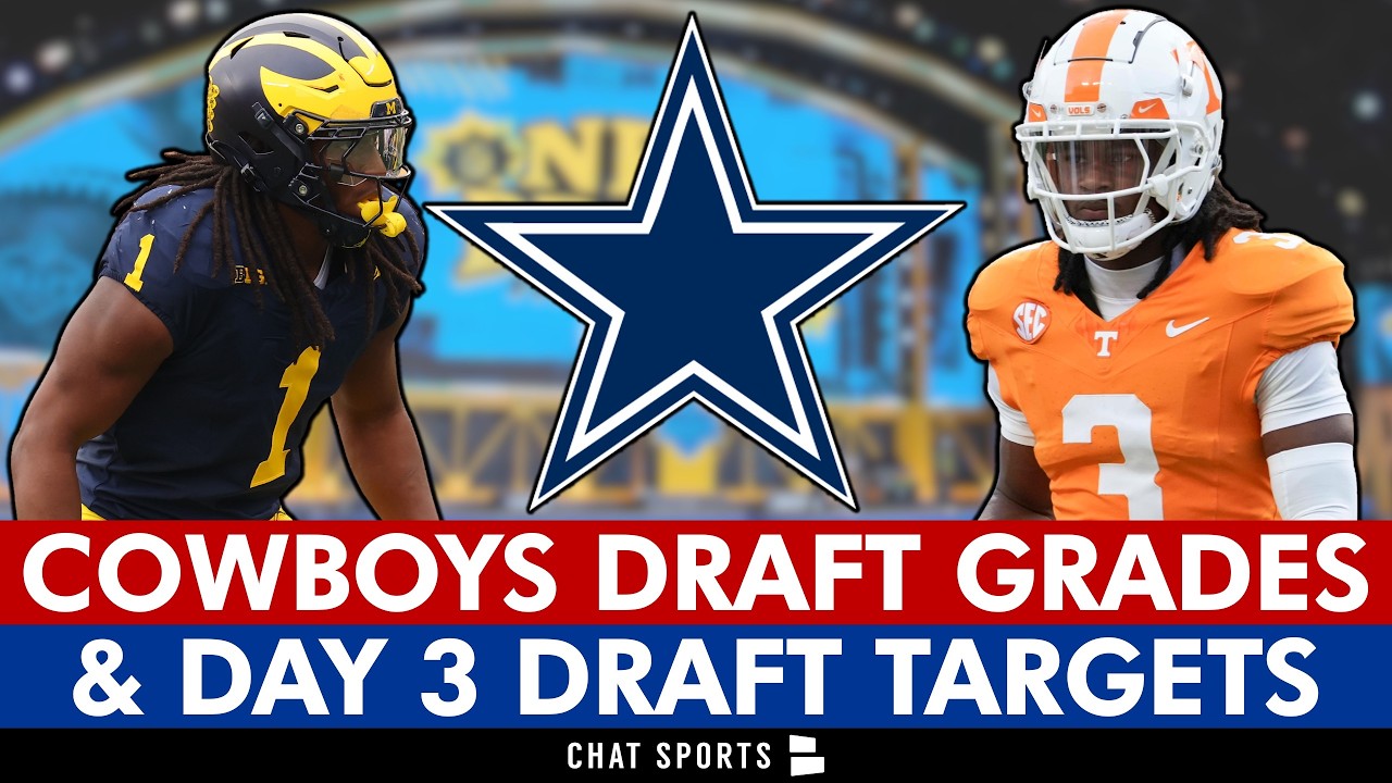 Cowboys Draft Grades Day 2: Jaishawn Barham Drafted, Dee Winters Trade + Day 3 Draft Targets