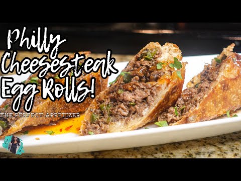 QUICK & EASY CHEESESTEAK EGG ROLLS |THE PERFECT GAME DAY APPETIZER | RECIPE TUTORIAL