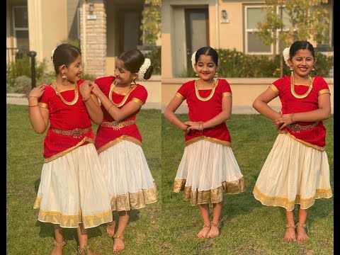 Kera Nirakal Aadum |Dance Cover|Shreya Kiran & Shreya Sarath