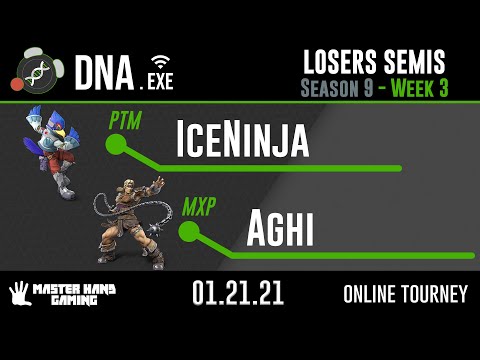 DNA.EXE S9:W3 - PTM | IceNinja (Mega Man, Falco) Vs. MXP | Aghi (Simon) - L Semifinals