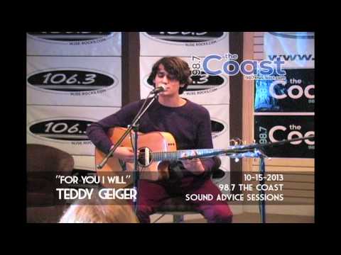 Teddy Geiger - "For You I Will" at 98.7 The Coast Sound Advice Sessions