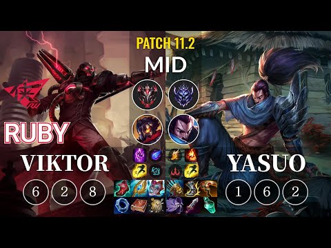 RW Ruby Viktor vs Yasuo Mid - KR Patch 11.2