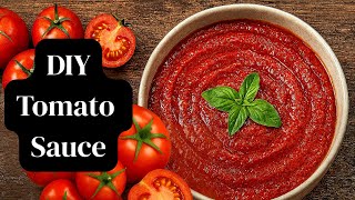 Homemade Tomato Sauce from Scratch 🍅 | Farm-Fresh Recipe Straight from Our Homestead Garden!
