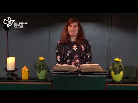 Kerkdienst Doopsgezinde Gemeente Aalsmeer | 16-08-2020 | zr. Franka Riesmeijer