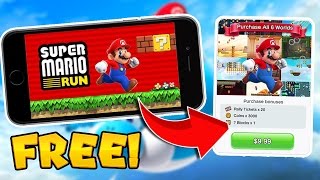 How to Get SUPER MARIO RUN FOR FREE! (FULL GAME) - UNLOCK ALL 6 WORLDS and LEVELS