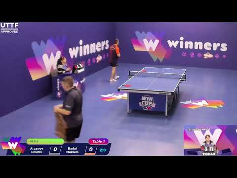 WINners CUP table 1  02.12 Arzanov Dmitrii - Badai Maksim  12:00