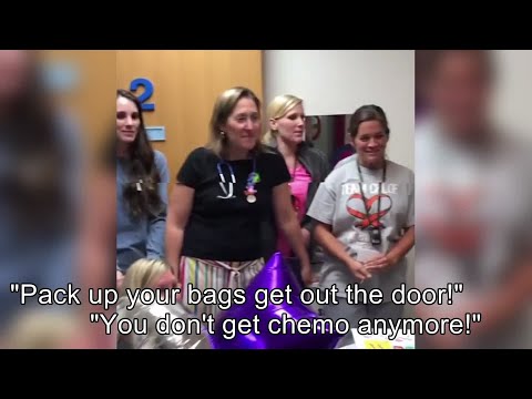 Medical staff hold 'no more chemo' party for Bluff City girl in remission