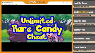 Unlimited Rare Candy Cheat Pokemon Fire Red