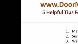 5 Tips For Buying Door Mats