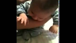 Baby choking with saliva