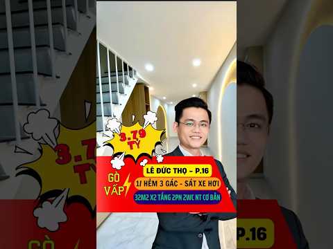 BÁN NHÀ GÒ VẤP – 2 TẦNG KIÊN CỐ – NGAY TRƯỜNG THPT NGUYỄN TRUNG TRỰC – GIÁ CHỈ 3