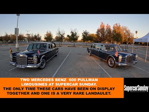 Two Mercedes-Benz 600 Pullman Limousines at Supercar Sunday | Rare Landaulet
