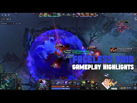 Dota 2 Faceless Void Offlane Echo Sabre build Gameplay Highlights 110122 - Kiruuu