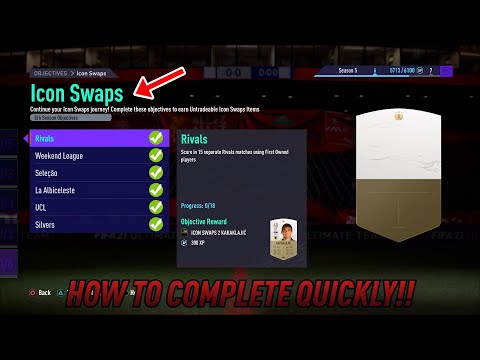 HOW TO COMPLETE BATCH 2 OF ICON SWAPS 3 OBJECTIVES QUICKLY!! - FIFA 21Ultimate Team