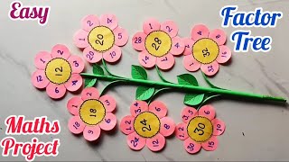 Factors of Number ||Math project || Math project for class 5,6 || #Mathtlm​Factor Tree Math project 