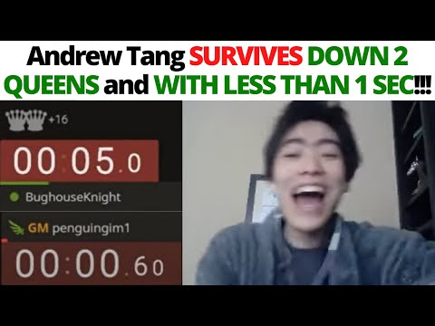 Andrew Tang SURVIVES DOWN 2 QUEENS and WITH LESS THAN 1 SEC!!!