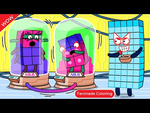 Are You NB 8 or NB 6? Numberblocks Fanmade Coloring Story