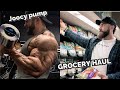 GROCERY SHOPPING IN PREP| HUGE ARM PUMP WITH IAIN VALLIERE