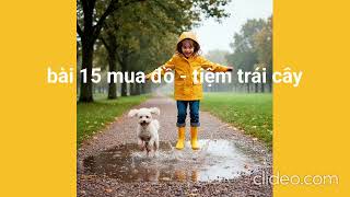 bài 15 mua đồ  -  tiệm trái cây