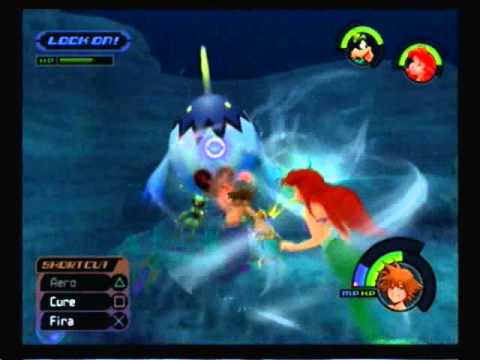 Kingdom Hearts Part 42 Atlantica - Cutscenes + JAWS