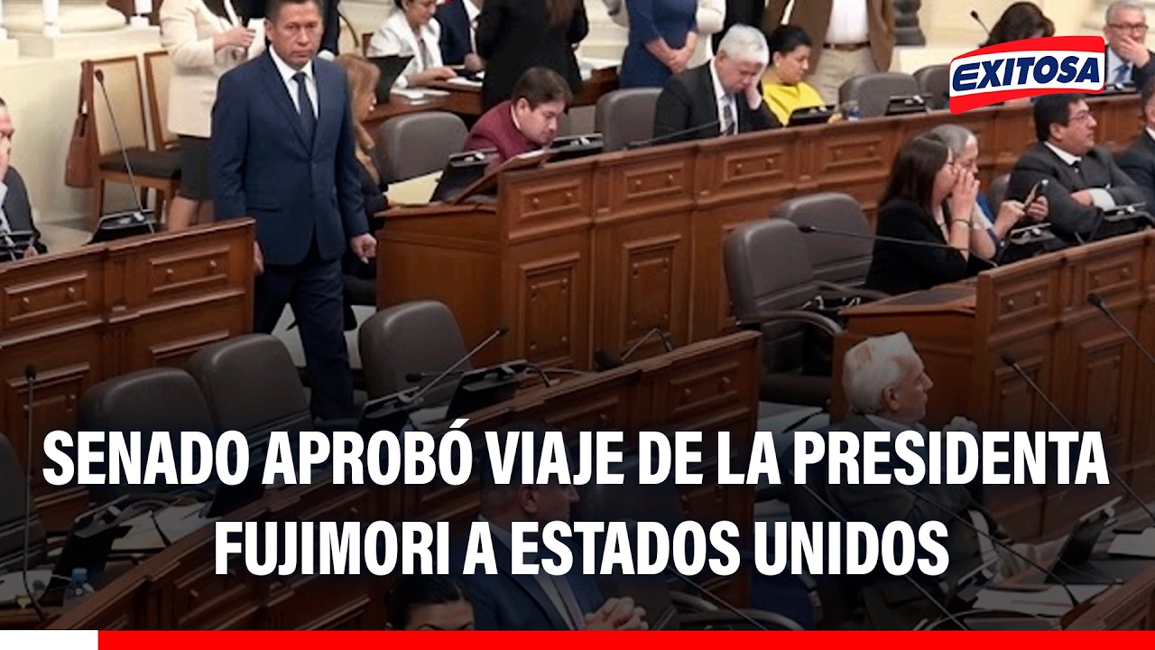 🔴🔵 Senado autoriza viaje de la presidenta Keiko Fujimori a los Estados Unidos