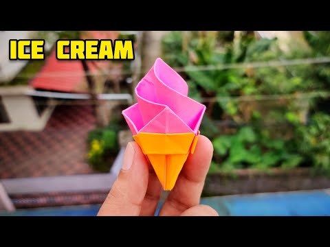 Origami Ice cream | Origami Tutorial | Paper craft