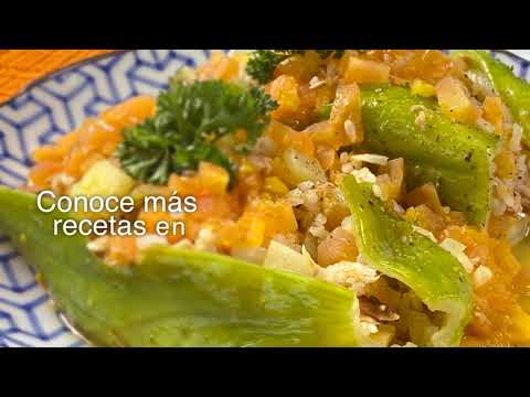 Pepinos rellenos de arroz con Atún Van Camp's