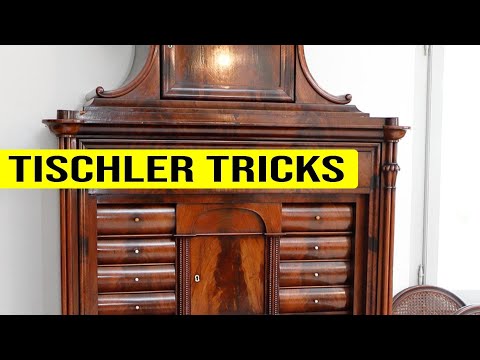 Tischler Tricks // Nach dem Abbeizen, Farbe aus Kanten, Ecken und Schnörkel entfernen