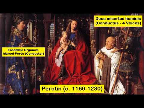 Perotin (c. 1160-1230) - Deus misertus hominis (Conductus - 4 Voices)