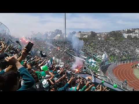 "Salida Los Panzers Clasico Porteño 2017" Barra: Los Panzers • Club: Santiago Wanderers • País: Chile