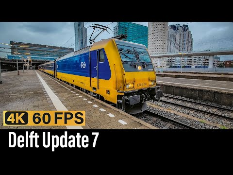 Train Cab Ride NL / Delft Update 7 / Den Haag - Delft - Rotterdam / TRAXX IC / October 2023