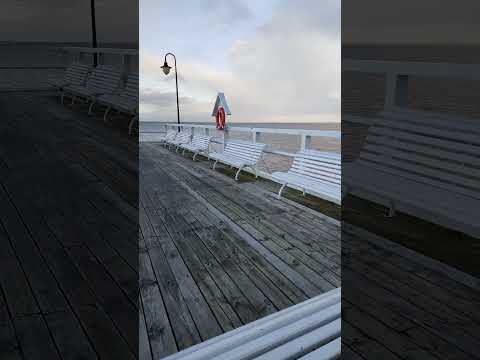 The Historical Wooden Pier in Orłowo ( Gdynia ) - Baltic Seaside in December | Molo w Gdyni Orłowie