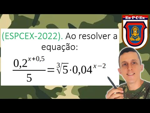 EQUAÇÃO EXPONENCIAL na ESPCEX 2022! Propriedades das potências