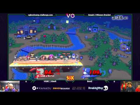 S@X - VGBC | GimR (G&W) Vs. Bonz (Yoshi) SSB4 Winners Bracket - Smash 4 Wii U