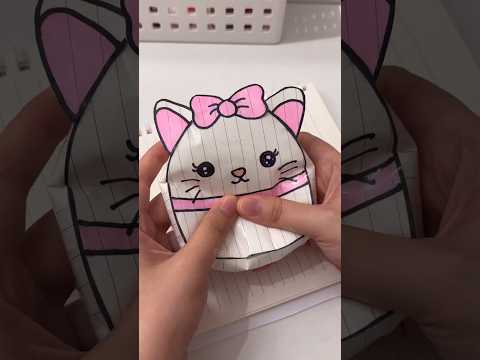 Paper squishmallow tutorial #asmr #squishmallow #papersquishy #paper #diy